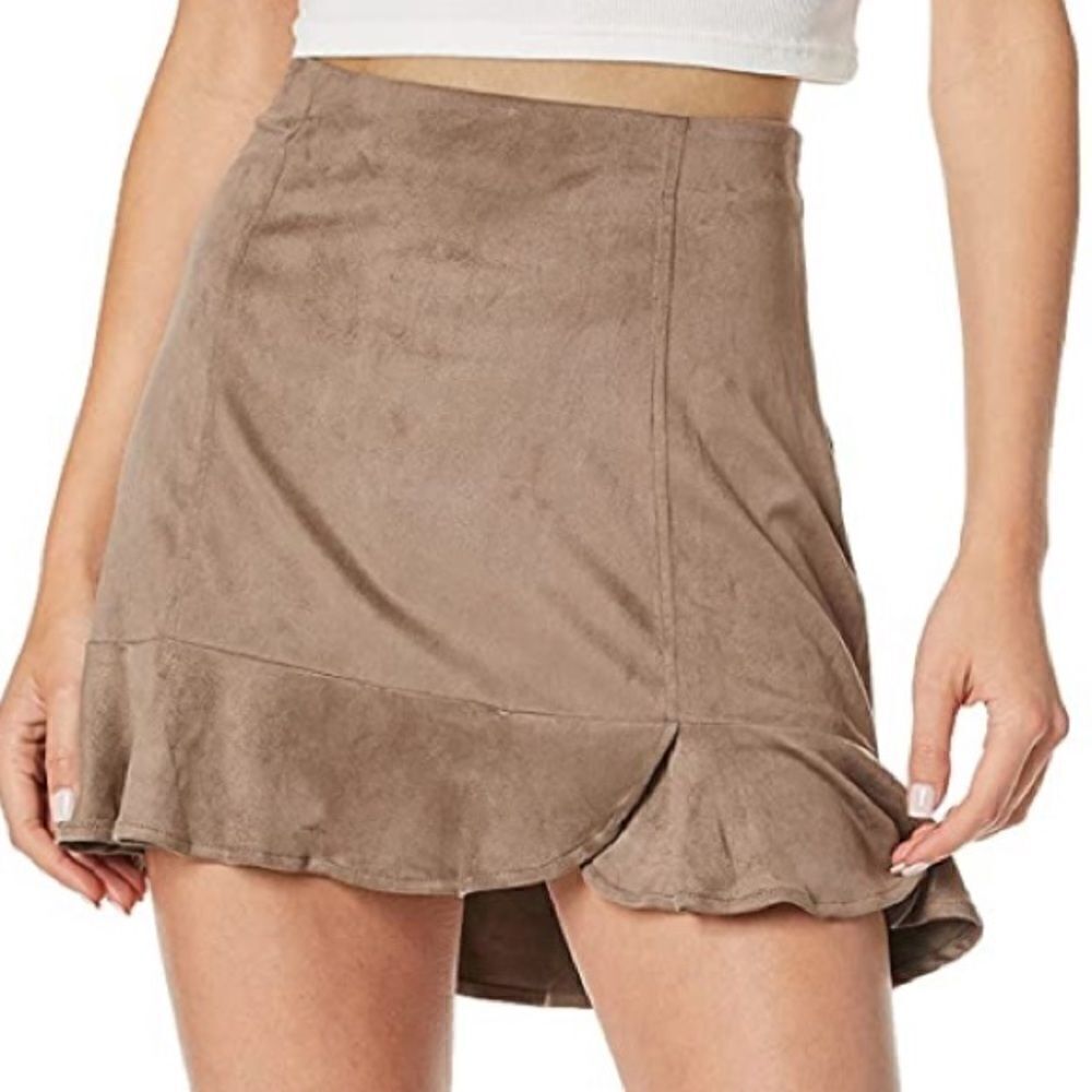 𝅺JACK by BB Dakota Sagittarius Faux Suede Ruffle Skirt